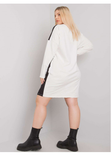 Smotanovo biela mikinová tunika