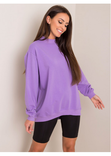 Fialová basic mikina