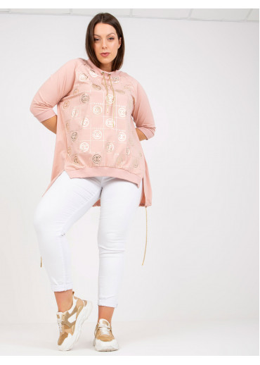 Púdrovo ružová tunika