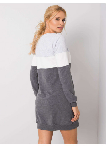 Sivé mikinové šaty