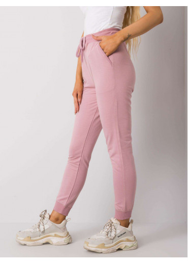 Púdrovo ružové dámske tepláky