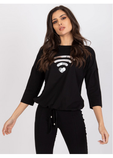 Čierne tričko s potlačou