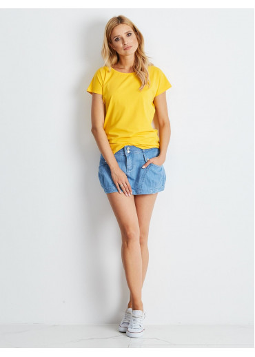 Žlté basic tričko