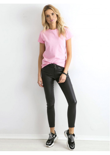 Ružové basic tričko