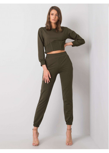 Khaki zelená tepláková súprava