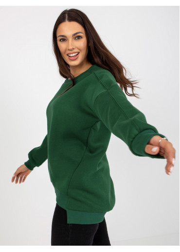 Tmavozelená dámska mikina