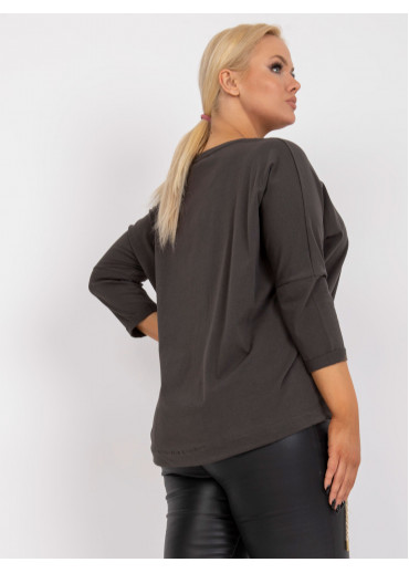 Khaki zelené tričko s potlačou