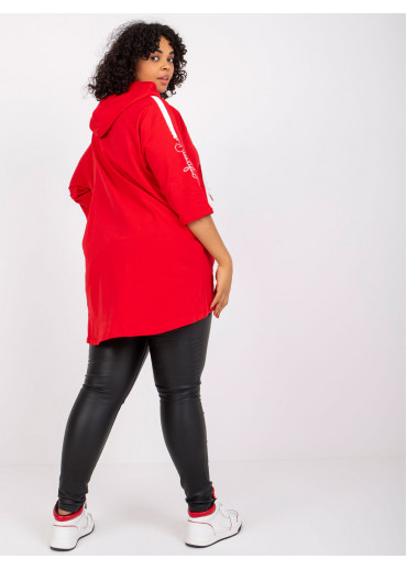 Červená mikina na zips