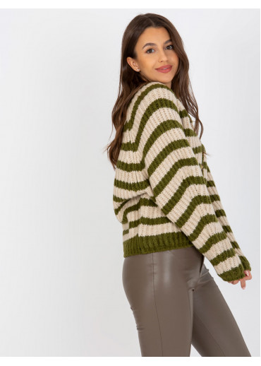 Khaki zelený sveter