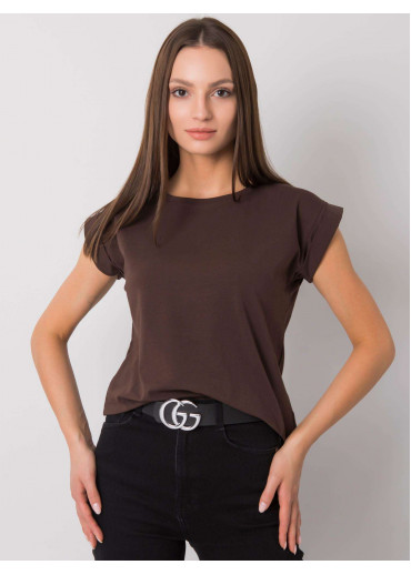 Hnedé bavlnené tričko