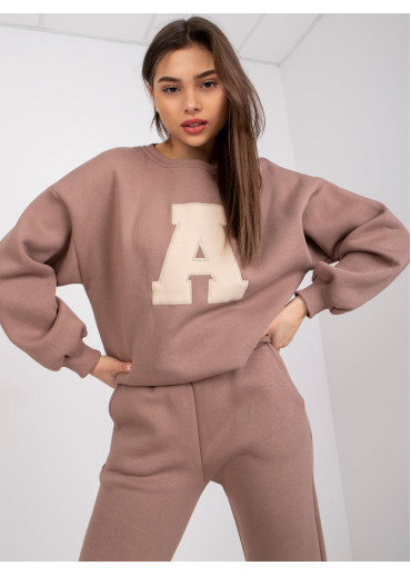 Kapučínovo hnedá tepláková súprava