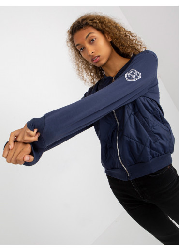 Modrá mikina na zips