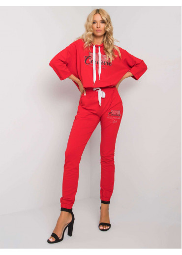 Červená tepláková súprava