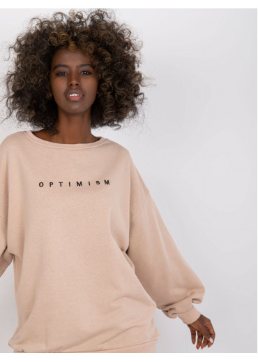 Béžovo hnedá mikina