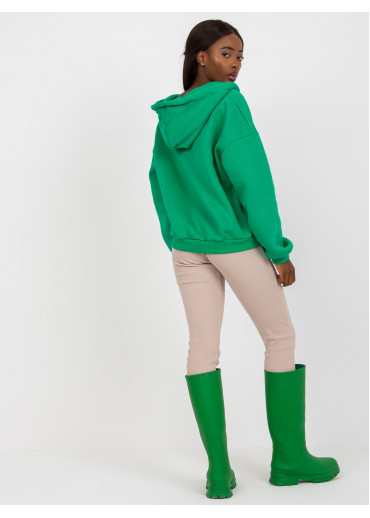 Zelená basic mikina