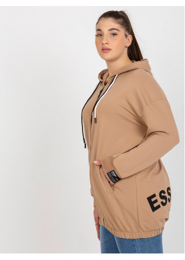 Hnedá mikina s kapucňou