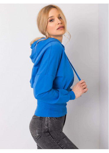 Modrá mikina s kapucňou