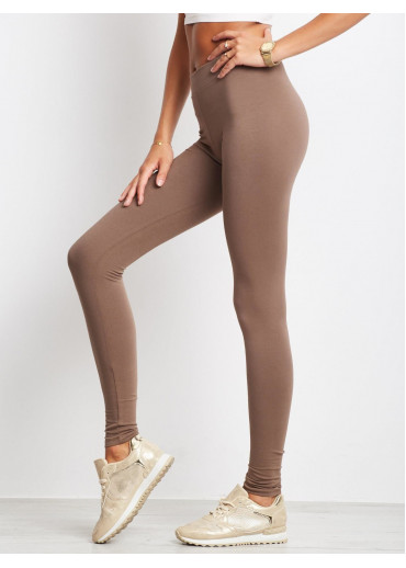 Béžovo hnedé legíny