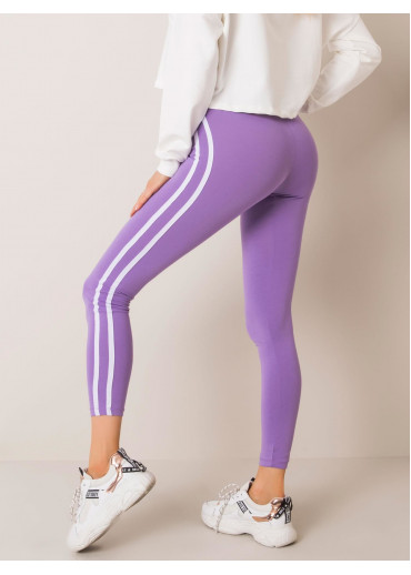 Fialové legíny s lampasmi