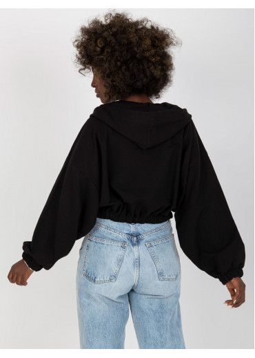 Čierna krátka mikina