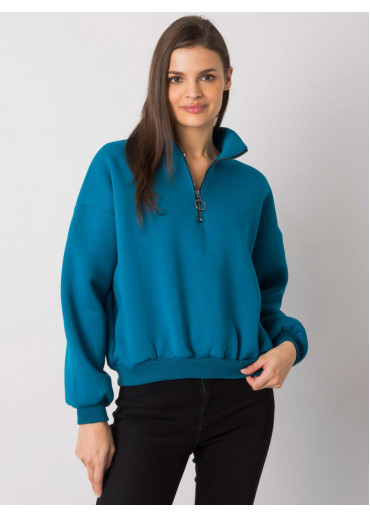 Modrá dámska basic mikina