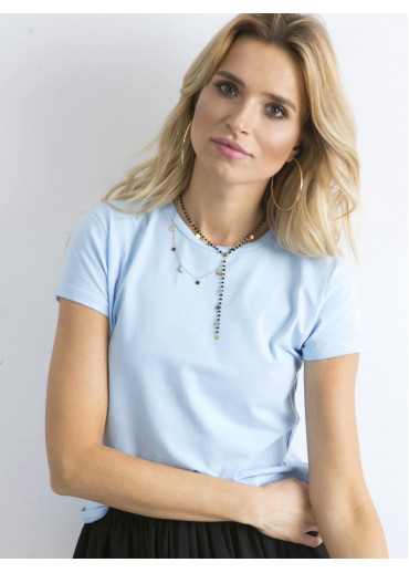 Svetlomodré basic tričko