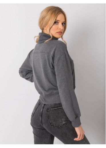 Tmavosivá mikina s rolákom