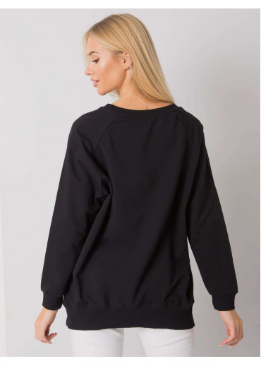 Čierna basic mikina