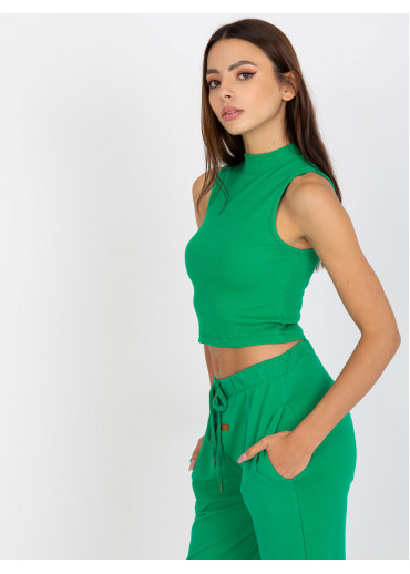 Zelený rolákový top