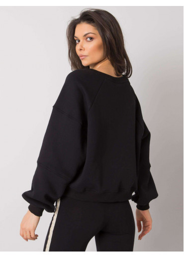 Čierna crop top mikina