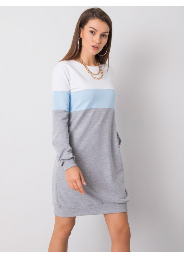 Svetlomodré mikinové šaty