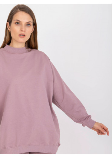 Tmavopúdrovo ružová mikina