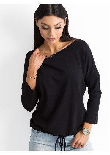 Čierne bavlnené tričko