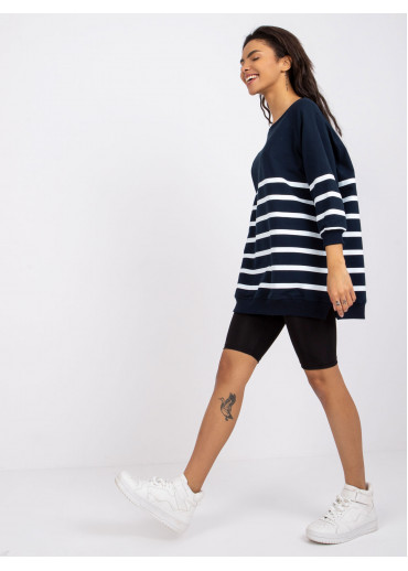 Modrá dámska mikina