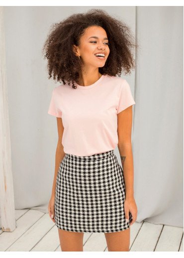 Púdrovo ružové basic tričko