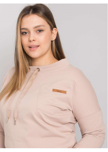 Béžovo hnedá mikina