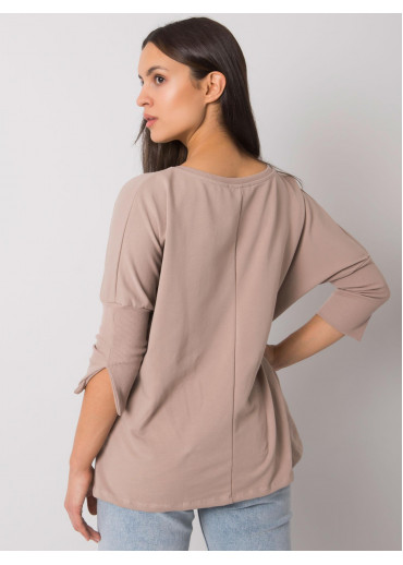 Béžovo hnedé dámske tričko