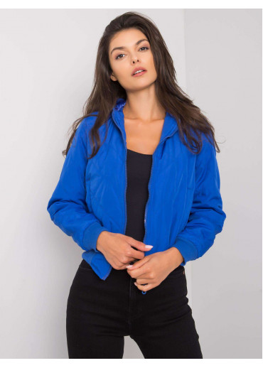 Svetlomodrá krátka prechodná bunda