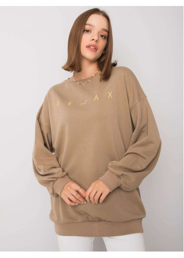 Béžovo hnedá mikina