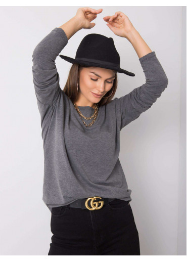 Tmavosivé tričko s dlhým rukávom