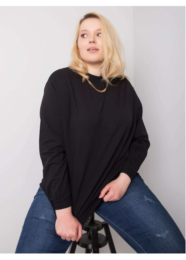 Čierna bavlnená mikina