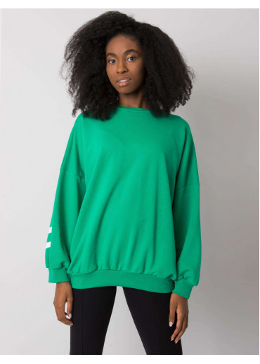 Zelená mikina s potlačou