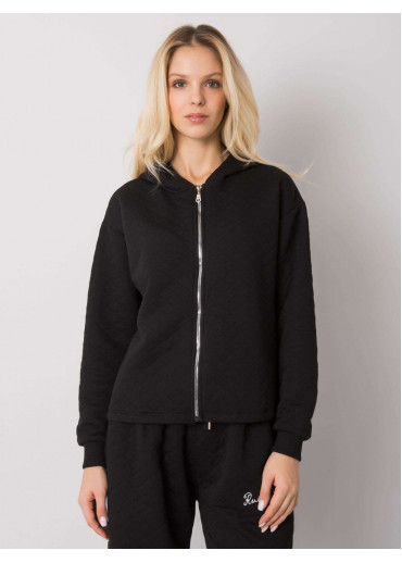 Čierna mikina s kapucňou