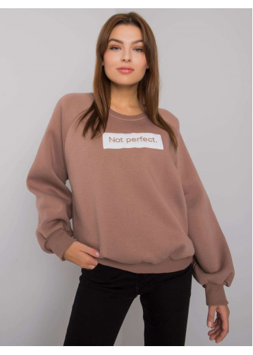 Hnedá pohodlná mikina