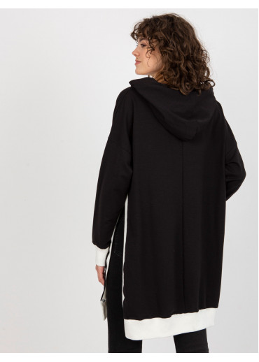 Čierna mikinová tunika