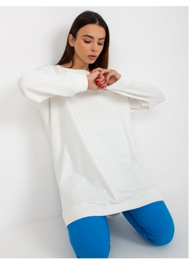 Smotanovo biela mikinová tunika