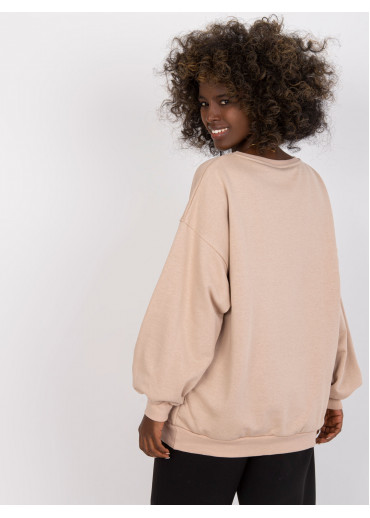 Béžovo hnedá mikina