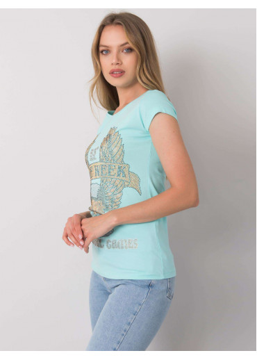 Svetlomodré bavlnené tričko