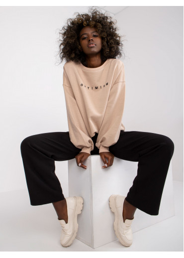 Béžovo hnedá mikina