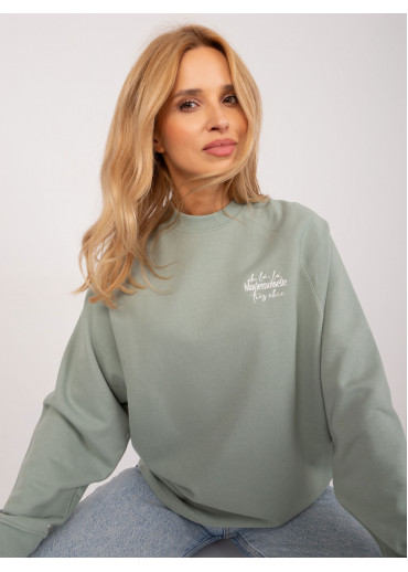 Svetlozelená elegantná mikina